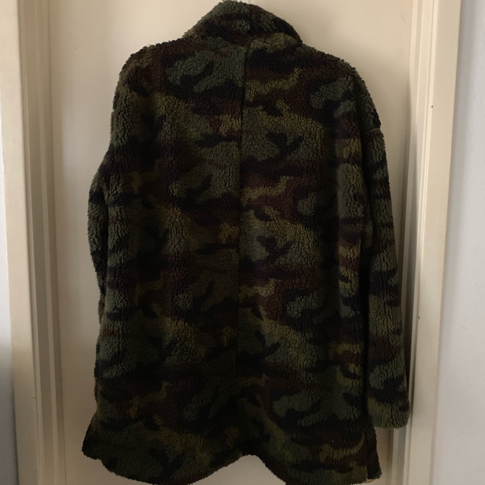 Camo thick long sweater cardigan - Picture 6 of 6